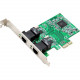 SYBA 2 Port Gigabit Ethernet PCI-e x1 Network Card - PCI Express x1 - 2 Port(s) - 2 - Twisted Pair SD-PEX24033