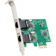 SYBA Multimedia 2 Port Gigabit Ethernet PCI-e x1 Network Card - PCI Express x1 - 2 Port(s) - 2 SD-PEX24041
