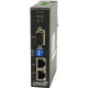 TRANSITION NETWORKS Hardened Slim Serial Device Server - 2 x Network (RJ-45) - 1 x Serial Port - 10/100Base-TX - Fast Ethernet - Rail-mountable - TAA Compliance SDSTX3110-121S-LRT