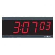 Pyramid TimeTrax Sync 2.5in x 6 Digit Red LED Power Over Ethernet Digital Wall Clock - Digital SED2R6LDRB