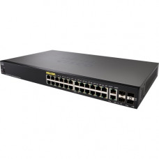 Cisco SF350-24P 24-Port 10 100 POE Managed Switch - 24 Ports - Manageable - 3 Layer Supported - Modular - Twisted Pair, Optical Fiber - Rack-mountable, Desktop - Lifetime Limited Warranty SF350-24P-K9-JP