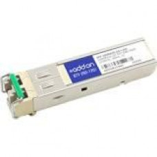 AddOn MSA and TAA Compliant 100Base-LH SFP Transceiver (SMF, 1310nm, 40km, LC, Rugged) - 100% compatible and guaranteed to work - TAA Compliance SFP-100BASE-EX-I-AO