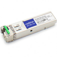 AddOn Cisco SFP-10G-BX-U-40 Compatible TAA Compliant 10GBase-BX SFP+ Transceiver (SMF, 1270nmTx/1330nmRx, 40km, LC, DOM) - 100% compatible and guaranteed to work - TAA Compliance SFP-10G-BX-U-40-AO