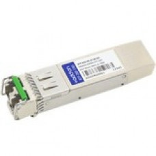 AddOn Cisco SFP+ Module - For Data Networking, Optical Network - 1 LC 10GBase-DWDM Network - Optical Fiber Single-mode - 10 Gigabit Ethernet - 10GBase-DWDM - Hot-swappable - TAA Compliant - TAA Compliance SFP-10G-ER-37.40-AO