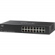 Cisco SG110-16HP Ethernet Switch - 16 Ports - 2 Layer Supported - Wall Mountable, Rack-mountable - 90 Day Limited Warranty SG110-16HP-NA