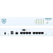 Sophos SG 135 Network Security/Firewall Appliance - Gigabit Ethernet - 8 x RJ-45 - Rack-mountable, Desktop SG1DTCHUS