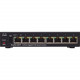 Cisco SG250-08HP 8-Port Gigabit PoE Smart Switch - 8 Ports - Manageable - 2 Layer Supported - Twisted Pair - Rack-mountable - Lifetime Limited Warranty SG250-08HP-K9-NA