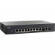 Cisco SG300-10PP 10-Port Gigabit PoE+ Managed Switch - 10 Ports - Manageable - Refurbished - 3 Layer Supported - Twisted Pair, Optical Fiber - Desktop - Lifetime Limited Warranty SG300-10PP-K9EU-RF