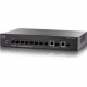 Cisco SG300-10SFP 10-port Gigabit Managed SFP Switch - 2 Ports - Manageable - Refurbished - 3 Layer Supported - Modular - Optical Fiber, Twisted Pair - Lifetime Limited Warranty SG300-10SFPK9NA-RF