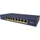 Amer 8 Port Gigabit PoE Desktop Switch - 8 Ports - 2 Layer Supported - Twisted Pair - Desktop, Wall Mountable, Under Table - 3 Year Limited Warranty SGD8P