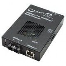 TRANSITION NETWORKS SGETF1039-110 Gigabit Ethernet Media Converter - 1 x RJ-45 , 1 x LC - 10/100/1000Base-T, 1000Base-SX - External, Wall-mountable - TAA Compliance SGETF1039-110-NA