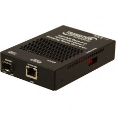 TRANSITION NETWORKS SGFEB1014-130 Transceiver/Media Converter - 1 x Network (RJ-45) - 1 x SC Ports - DuplexSC Port - Single-mode - Gigabit Ethernet - 10/100/1000Base-T, 1000Base-LX - Rail-mountable, Wall Mountable, Desktop - TAA Compliance SGFEB1014-130-E