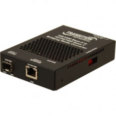 TRANSITION NETWORKS Stand-alone Gigabit Ethernet Media and Rate Converter - 1 x Network (RJ-45) - 1 x LC Ports - DuplexLC Port - Single-mode - Gigabit Ethernet - 1000Base-LX, 10/100/1000Base-T - Wall Mountable, Standalone, Rail-mountable - TAA Compliance 