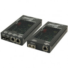 TRANSITION NETWORKS SGPAT1040-205 Transceiver/Media Converter - 1 x Network (RJ-45) - Gigabit Ethernet - 10/100/1000Base-T, 1000Base-X - 2 x Expansion Slots - SFP - 2 x SFP Slots - Wall Mountable, Rail-mountable, Standalone, Desktop - TAA Compliance SGPAT