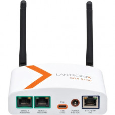 Lantronix SGX 5150 XL Wireless IoT Gateway - 256 MB - Twisted Pair - 1 x Network (RJ-45) - 1 x USB - 2 x Serial Port - 10/100Base-TX - Fast Ethernet - IEEE 802.11a/b/g/n/ac - Wireless LAN - ISM Band ISM Band - UNII Band UNII Band SGX51502N2ES