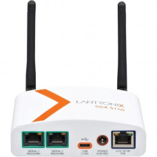 Lantronix SGX 5150 XL Wireless IoT Gateway - 256 MB - Twisted Pair - 1 x Network (RJ-45) - 1 x USB - 2 x Serial Port - 10/100Base-TX - Fast Ethernet - IEEE 802.11a/b/g/n/ac - Wireless LAN - ISM Band ISM Band - UNII Band UNII Band SGX51502N5US