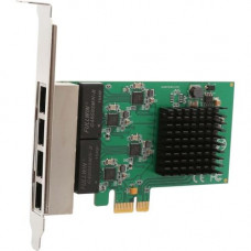 SYBA 4 Port Gigabit Ethernet PCI-e x1 Network Interface Card - PCI Express 1.1 - 4 Port(s) - 4 - Twisted Pair SI-PEX24042