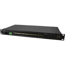 TRANSITION NETWORKS Ethernet Switch - 4 Ports - Manageable - 4 Layer Supported - Modular - Twisted Pair, Optical Fiber - Rack-mountable - 5 Year Limited Warranty - TAA Compliance SM24DP4XA-NA