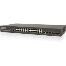 TRANSITION NETWORKS Managed Layer 2 Switch - 24 Ports - Manageable - 2 Layer Supported - Modular - Twisted Pair, Optical Fiber - Rack-mountable - Lifetime Limited Warranty - TAA Compliance SM24T6DPA-NA