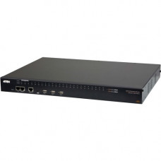 ATEN 48-Port Serial Console Server with Dual Power/LAN - Twisted Pair - 2 x Network (RJ-45) - 4 x USB - 48 x Serial Port - 10/100/1000Base-T - Gigabit Ethernet - Rack-mountable, Desktop SN0148CO