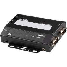 ATEN SN3002P 2-Port RS-232 Secure Device Server with PoE - Twisted Pair - 1 x Network (RJ-45) - 2 x Serial Port - PoE Ports - 10/100Base-TX - Fast Ethernet - Desktop, Wall Mountable, DIN Rail Mountable, Rack-mountable SN3002P