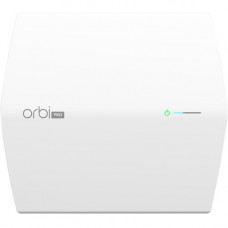 Netgear Orbi Pro SRC60 IEEE 802.11ac 3 Gbit/s Wireless Range Extender - 5 GHz, 2.40 GHz - 6 x Antenna(s) - 6 x Internal Antenna(s) - MIMO Technology - Beamforming Technology - 2 x Network (RJ-45) - Ceiling Mountable, Wall Mountable - 1 Pack SRC60-100NAS