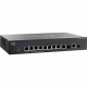 Cisco SG300-10 Layer 3 Switch - 10 Ports - Manageable - Refurbished - 3 Layer Supported - Twisted Pair, Optical Fiber - Rack-mountable - Lifetime Limited Warranty SRW2008-K9-NA-RF