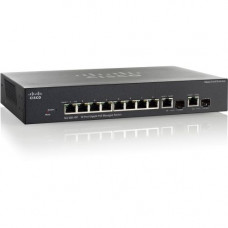 Cisco SG300-10P Gigabit PoE Managed Switch - 10 Ports - Manageable - Refurbished - 3 Layer Supported - Optical Fiber, Twisted Pair - Wall Mountable - Lifetime Limited Warranty SRW2008P-K9-EU-RF
