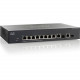 Cisco SG300-10P Gigabit PoE Managed Switch - 10 Ports - Manageable - Refurbished - 3 Layer Supported - Optical Fiber, Twisted Pair - Wall Mountable - Lifetime Limited Warranty SRW2008P-K9-EU-RF