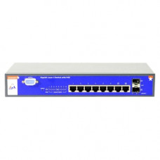 Amer Ethernet Switch - 8 Ports - Manageable - 2 Layer Supported - PoE Ports - Desktop, Rack-mountable - Lifetime Limited Warranty SS2GD8IP
