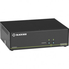 Black Box NIAP 3.0 Secure 2-Port Dual-Head DisplayPort KVM Switch - 2 Computer(s) - 1 Local User(s) - 3840 x 2160 - 4 x USB - Desktop - 6 x DisplayPort - TAA Compliant - TAA Compliance SS2P-DH-DP-U