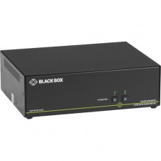 Black Box KVM Switchbox with CAC - 2 Computer(s) - 1 Local User(s) - 3840 x 2160 - 4 x USB - Desktop - 3 x DisplayPort - TAA Compliant - TAA Compliance SS2P-SH-DP-UCAC