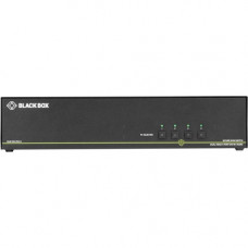 Black Box NIAP 3.0 Secure 4-Port Dual-Head DVI-I KVM Switch - 4 Computer(s) - 1 Local User(s) - 3840 x 2160 - 6 x USB - 10 x DVI - Desktop - TAA Compliant - TAA Compliance SS4P-DH-DVI-U