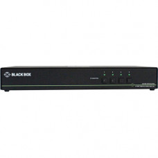Black Box Secure NIAP 3.0 KVM Switch - Dual-Head, HDMI, CAC, 4K, 4-Port - 4 Computer(s) - 1 Local User(s) - 3840 x 2160 - 11 x USB - 10 x HDMI - TAA Compliant - TAA Compliance SS4P-DH-HDMI-UCAC
