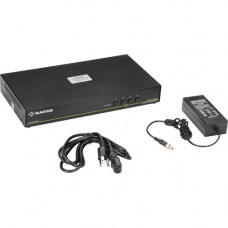 Black Box KVM Switchbox with CAC - 4 Computer(s) - 1 Local User(s) - 3840 x 2160 - 6 x USB - Desktop - 5 x DisplayPort - TAA Compliant - TAA Compliance SS4P-SH-DP-UCAC