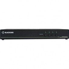 Black Box KVM Switchbox with CAC - 4 Computer(s) - 1 Local User(s) - 3840 x 2160 - 6 x USB - 5 x DVI - Desktop - TAA Compliant - TAA Compliance SS4P-SH-DVI-UCAC