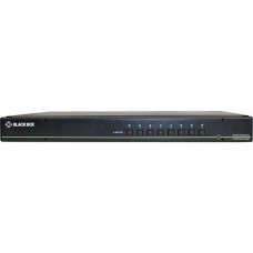 Black Box KVM Switchbox with CAC - 8 Computer(s) - 1 Local User(s) - 3840 x 2160 - 19 x USB - 9 x DVI - Desktop - TAA Compliant SS8P-SH-DVI-UCAC