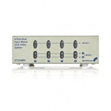Startech.Com 2x4 High Resolution Matrix VGA Video Switch - 4-Port Dual Input VGA Matrix Splitter - TAA Compliance ST224MX