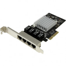 Startech.Com 4-Port Gigabit Ethernet Network Card - PCI Express, Intel I350 NIC - Quad Port PCIe Network Adapter Card w/ Intel Chip - Add four Gigabit Ethernet ports to server or workstation through a single PCI Express slot - 4-port Gigabit Ethernet netw