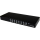 Startech.Com 16 Port 1U Rackmount USB PS/2 KVM Switch with OSD - 16 x 1 - 16 x HD-15 Video - 1U - Rack-mountable - TAA Compliance SV1631DUSB