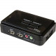 Startech.Com 2 Port USB KVM Kit with Cables and Audio Switching - KVM / audio switch - USB - 2 ports - 1 local user - 2 x 1 - 2 x HD-15 Video/USB - RoHS Compliance SV211KUSB