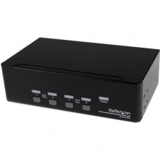 Startech.Com 4 Port Dual DVI USB KVM Switch w/ Audio & USB Hub - 4 x 1 - 8 x DVI-I Video - RoHS, TAA Compliance SV431DD2DUA