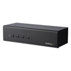 Startech.Com 4-Port Dual-Monitor Dual-Link DVI USB KVM Switch - TAA Compliant - Integrated 2-port USB 3.0 Hub - 3.5mm Audio - Dedicated Microphone and Speaker Jacks - Up to 5Gbps Speeds - TAA compliant 4 port dual-monitor Dual-Link DVI USB KVM switch - 4 