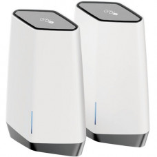 Netgear Orbi Pro IEEE 802.11ax Ethernet Wireless Router - 2.40 GHz ISM Band - 5 GHz UNII Band - 750 MB/s Wireless Speed - 4 x Network Port - 1 x Broadband Port - 2.5 Gigabit Ethernet - Desktop SXK80-100NAS