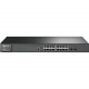 TP-Link JetStream 16-Port Gigabit L2 Managed Switch with 2 SFP Slots - 16 Ports - Manageable - 4 Layer Supported - Modular - Optical Fiber, Twisted Pair - Rack-mountable, Desktop T2600G-18TS