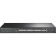 TP-Link JetStream 28-Port Gigabit SFP L2 Managed Switch - 24 x Gigabit Ethernet Network, 4 x Gigabit Ethernet Network, 4 x 10 Gigabit Ethernet Expansion Slot - Manageable - Twisted Pair, Optical Fiber - Modular - 4 Layer Supported - Rack-mountable, Deskto