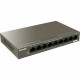 Tenda 9-Port 10/100Mbps Desktop Switch With 8-Port PoE - 9 Ports - 2 Layer Supported - Twisted Pair - Desktop TEF1109P-8-63W