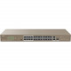 Tenda 24FE+2GE/1SFP Rackmount Switch With 24-Port PoE - 26 Ports - 2 Layer Supported - Modular - 1 SFP Slots - 250 W Power Consumption - 230 W PoE Budget - Twisted Pair, Optical Fiber - PoE Ports - Rack-mountable TEF1126P-24-250WV2.0