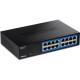 Trendnet 16-Port Gigabit Desktop Switch, TEG-S17D, 16 x Gigabit RJ-45 Ports, 32Gbps Switching Capacity, Fanless Design, Metal Enclosure, Internal Power Supply, Lifetime Protection, Black - 16 Ports - Gigabit Ethernet - 1000Base-T - 2 Layer Supported - Pow