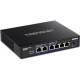 Trendnet 6-Port 10G Switch, 4 x 2.5G RJ-45 Base-T Ports, 2 x 10G RJ-45 Ports, 60Gbps Switching Capacity, Wall Mountable, 10 Gigabit Network Connections, Lifetime Protection, Black, TEG-S762 - 6 Ports - 2.5 Gigabit Ethernet, 10 Gigabit Ethernet - 2.5GBase-
